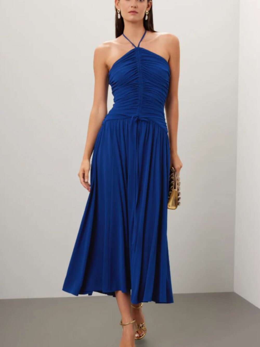RTR-108 Zac Posen Matte Jersey Halter Gown